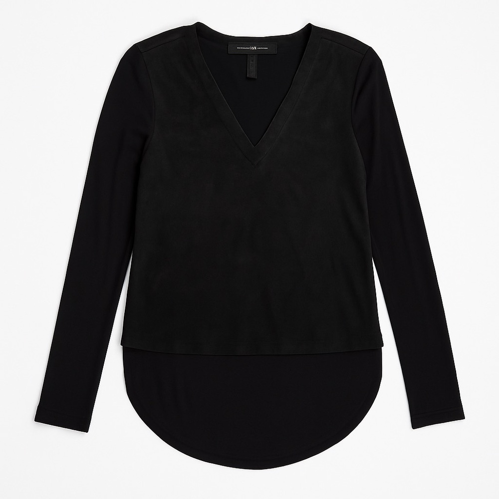BCBG v-neck Black Blouse🔥